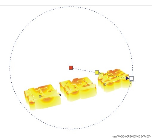 CorelDraw教程：绘制简单立体字