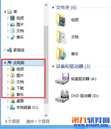 Win8.1资源管理器“库”不见了?资源管理器库在哪