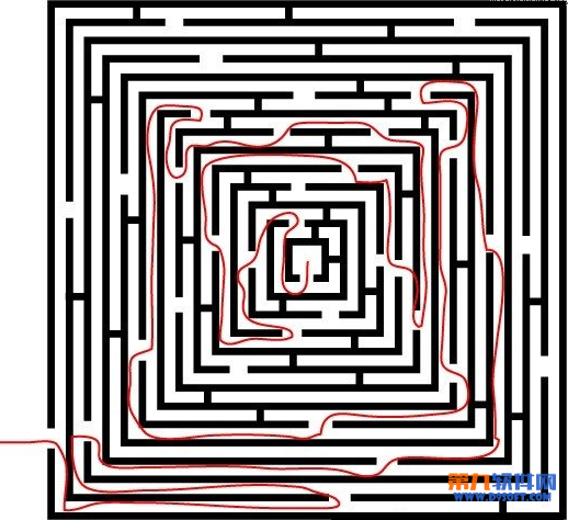 Illustrator制作立体方形迷宫教程